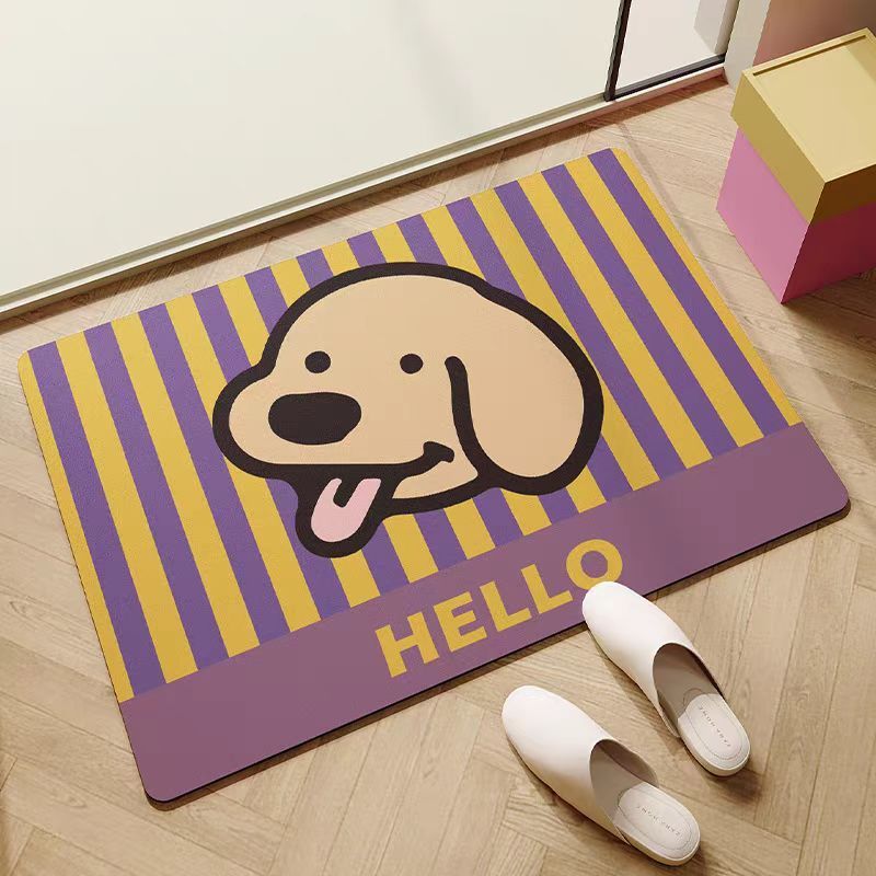 ウエストハイランド子犬浴室フロアマットソフト珪藻泥家庭用トイレドア速乾性浴室滑り止め吸収性フットマット|undefined