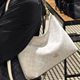2025 New Ole Women's Presbyted Tannic Denim LAUREL Crossbody Bag European and American Vintage Fragrant Breton Double Shoulder Strap