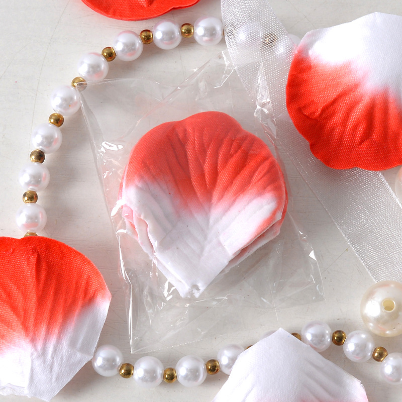 Simulación de pétalos de rosas dulces 100 piezas de tela no tejida propuesta de matrimonio de la atmósfera de cumpleaños esparcida a mano