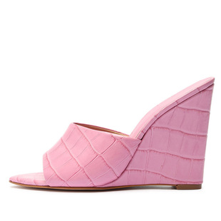 Chengdu Spring new European and American plus size fashion simple women's wedge slippers foreign trade supply factory direct supply