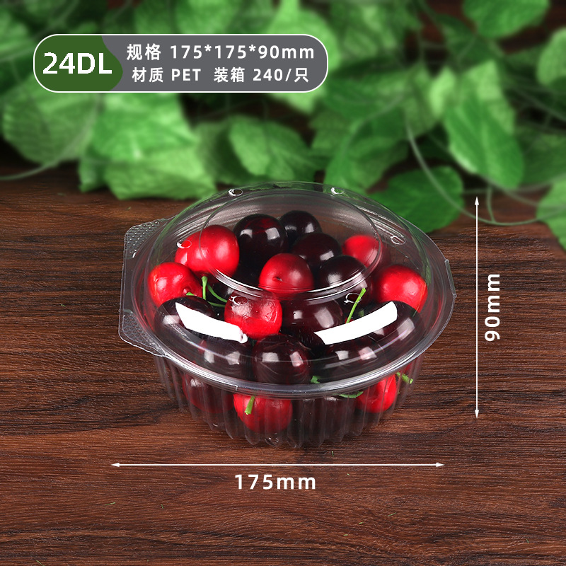 Caja de embalaje transparente desechable para frutas, caja de embalaje para fresas y arándanos, caja de plástico Hema para alimentos frescos de supermercado con tapa para frutas y verduras.