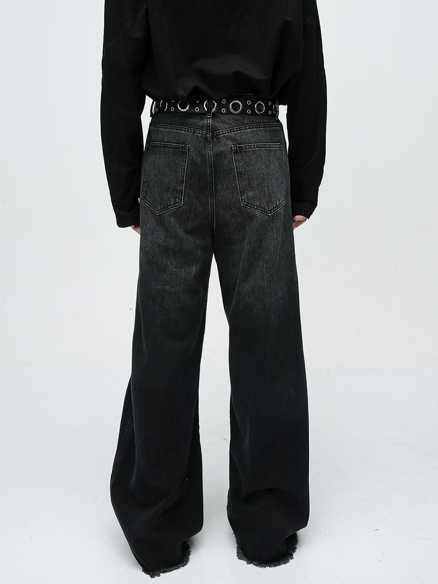 Mtlclothes ropa de Hombre | 2023 otoño nueva calle americana costura diseño suelto lavado jeans