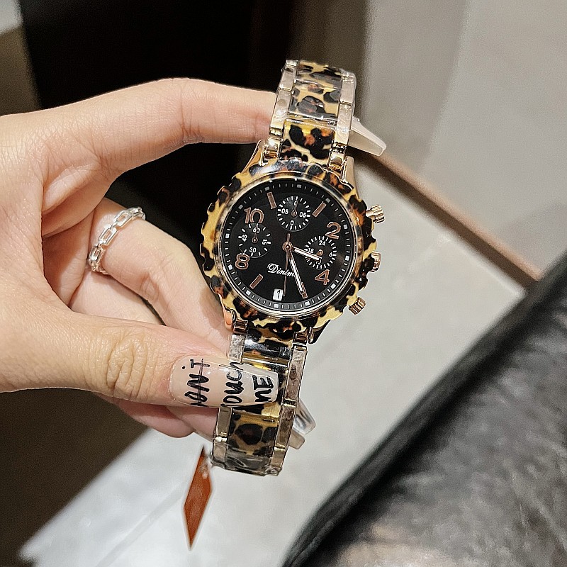 Timiny Modello in marmo colorato Cinturino per orologio alla moda Moda Internet Celebrity Digital Face Band Calendario Cinturino in acciaio Orologio da donna_voghion.com