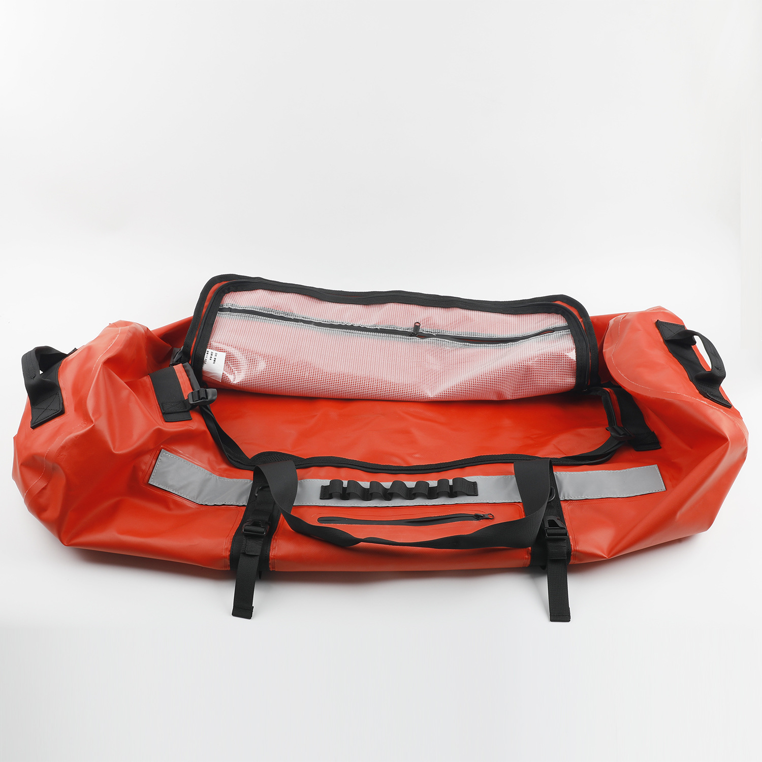 Bolsa de viaje impermeable de gran capacidad al aire libre bolsa de equipo de rescate contra incendios de agua bolsa impermeable de techo de almacenamiento 120L reflectante