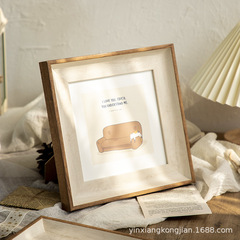 Simple square picture frame, placed on the table, 6 inches, 7 inches, 8 inches, 10 inches, make photos into frames, picture frames, like frames, hang on the wall