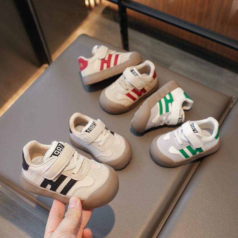 Men and women baby breathable toddler shoes spring and summer new baby functional shoes boys and girls skate shoes soft bottom children's shoes