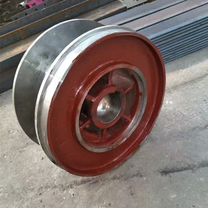 中晟煤矿用耙斗庄岩机绳轮 耙斗装岩机配件导向轮尾轮压绳轮组