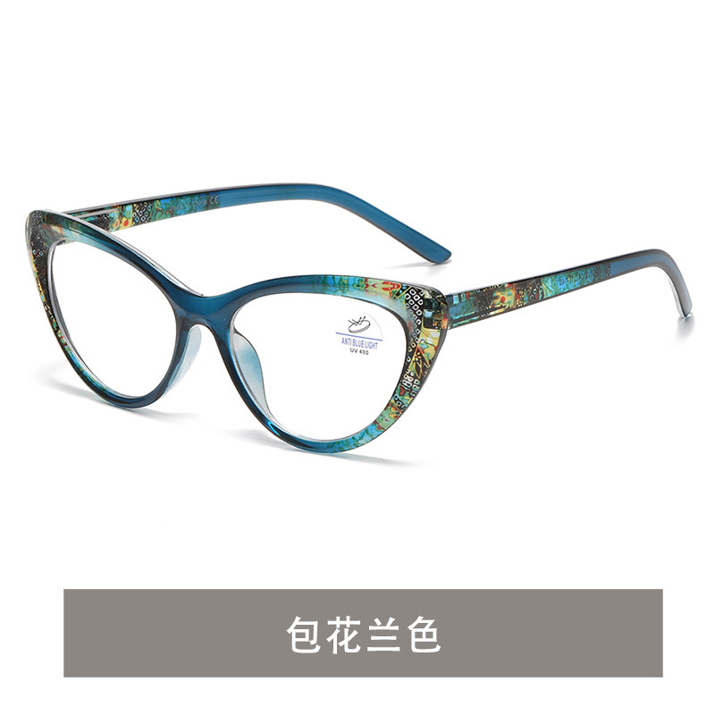 新款欧美时尚防蓝光老花镜 女大框跨境阅读镜 老人素颜小脸平光镜|undefined
