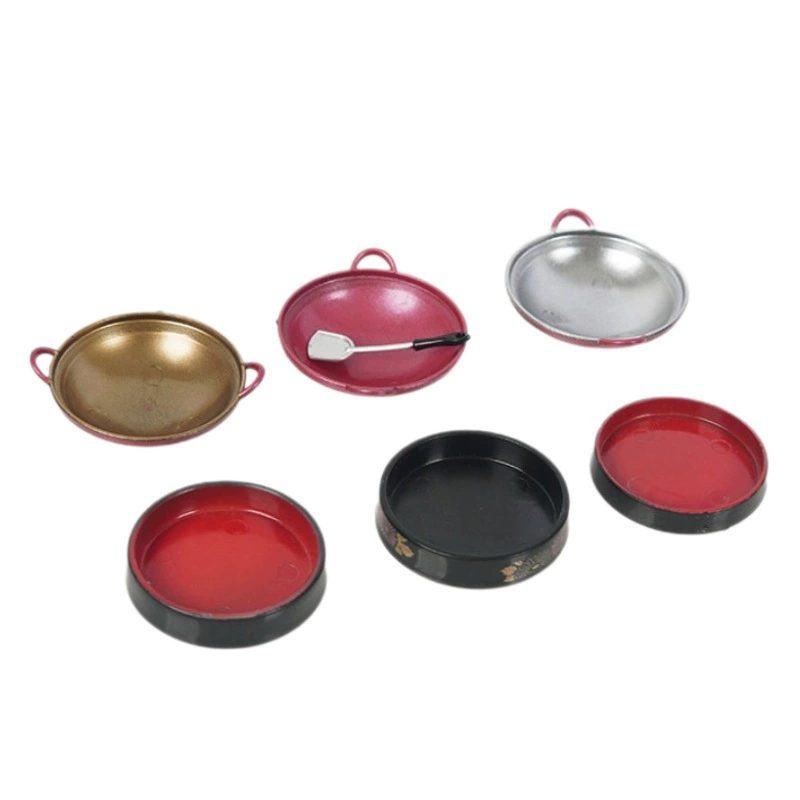 Small realistic tableware, food play, toy, DIY