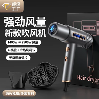 新款吹风机负离子电吹风大功率恒温护发家用静音调温跨境亚马逊