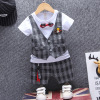 Summer summer clothing, set girl's, sleeves for boys, 2023 collection, Korean style, with short sleeve