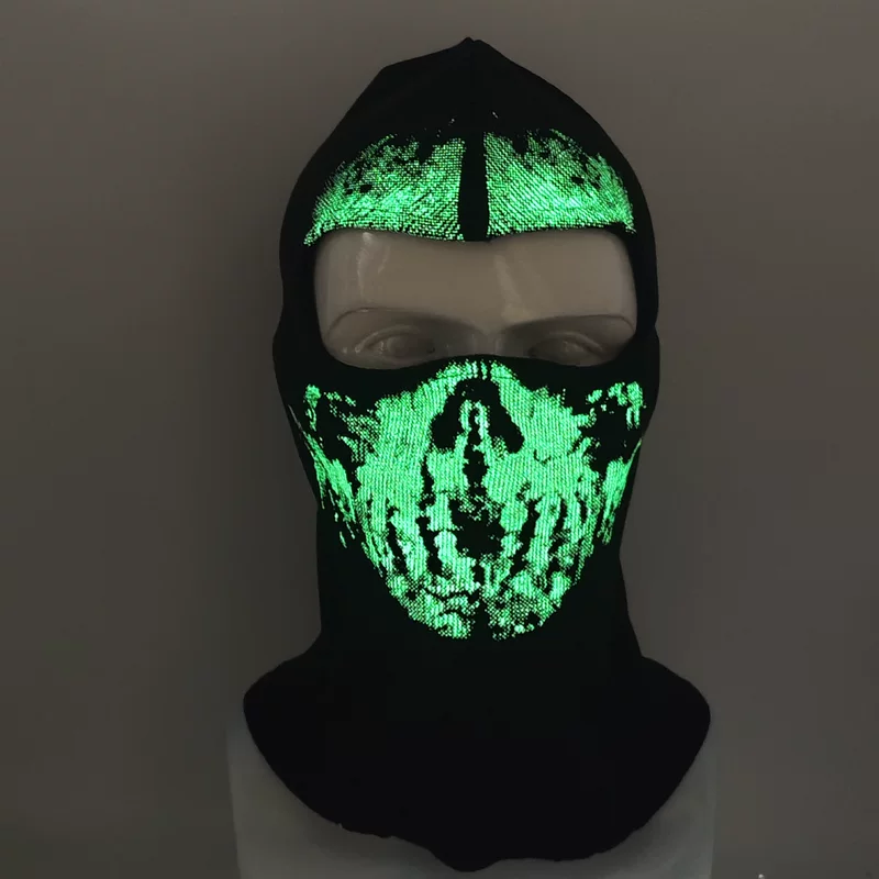 Светящаяся маска для велоспорта Call of Duty skull маска головной убор CS Deadpool периферийная теплая маска забавная на Хэллоуин