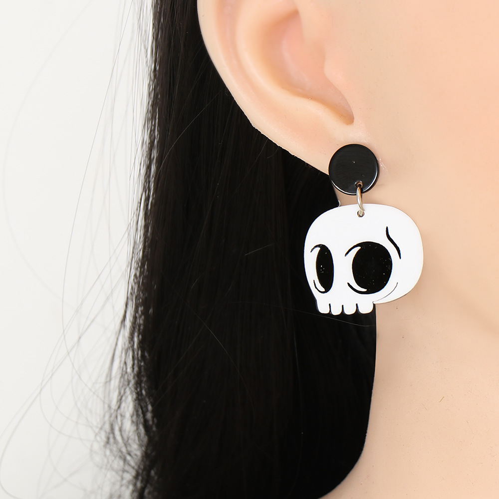 Halloween Geometric Resin Earrings Wholesale Jewelry Nihaojewelry display picture 38