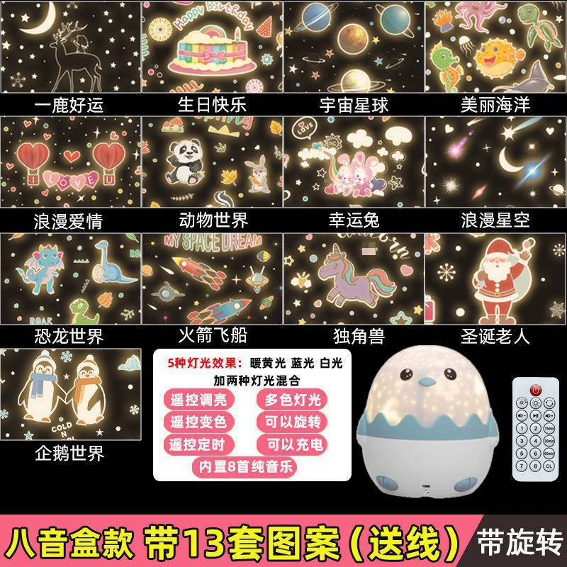 Star projection, projector, night light, lights for children's room