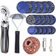 Car tire repair tool suit tire repair film tire repair film 32-piece tire repair scraper repair kit