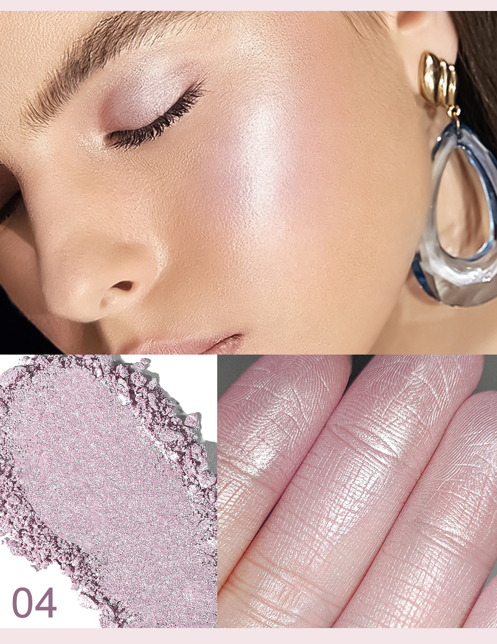 YOUNG VISION baking powder, polarizing and highlighter powder, setting and contouring powder compacts, contour and three-dimensional nose shadows undefined
