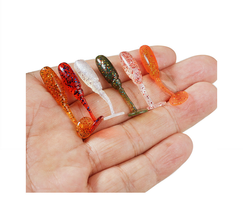 Soft Paddle Tail Fishing Lure 6 Color Soft Plastic Baits Fresh Water Saltwater Sea Bass Swimbait Tackle Gear