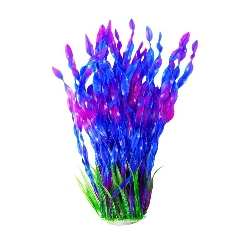Hierba de agua, algas, orquídea de agua, algas pequeñas, plástico de simulación, suministro directo transfronterizo, suministros para acuarios, decoración de paisajismo de peceras, espiral
