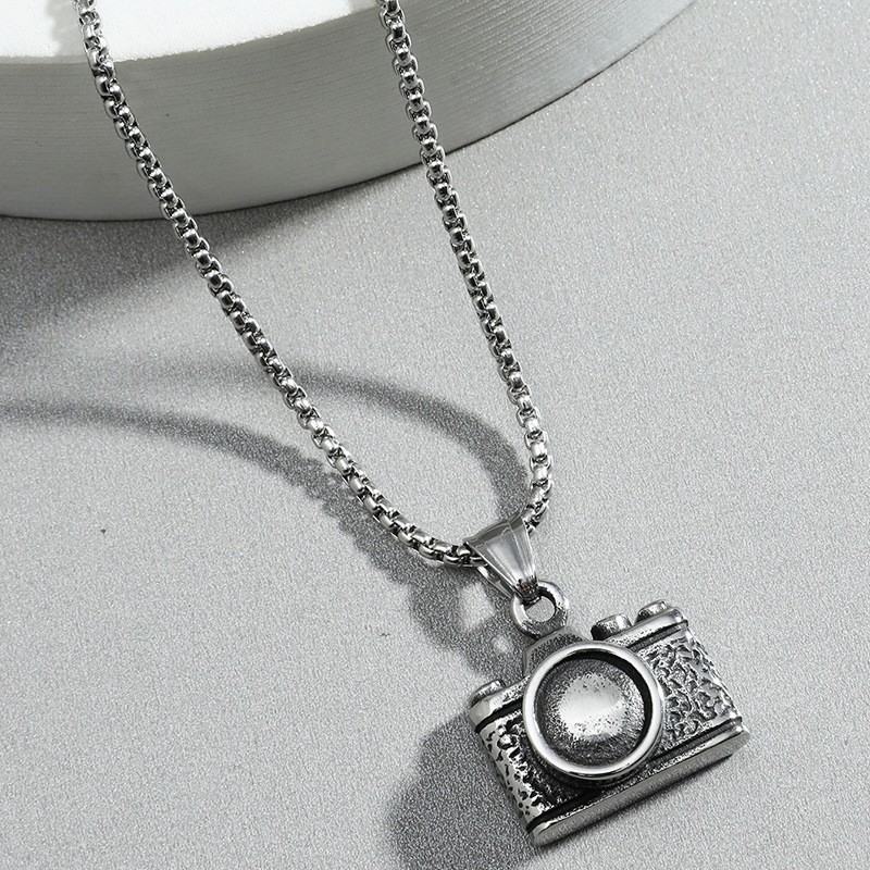 Fashion Camera Alloy Plating Unisex Pendant Necklace 1 Piece