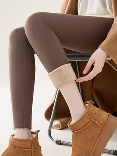 Velvet Shark Pants Women's Outerwear Autumn and Winter New Thick Warm Tight Yoga Pants High Waist Slim Leg Leggings