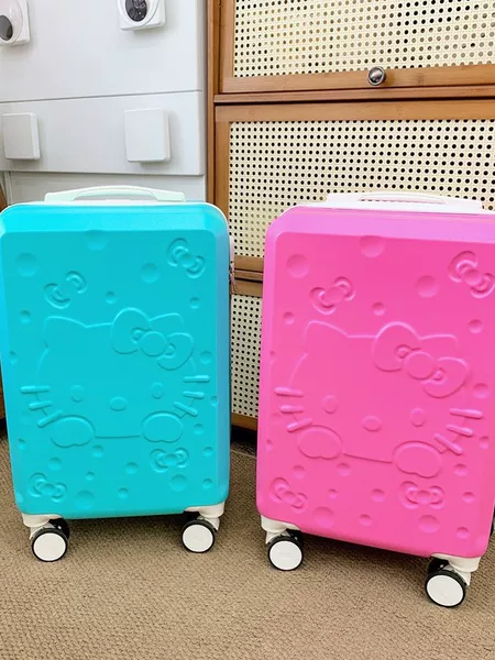 Cross-Border Children's Cute Cartoon Kt Cat Large-Capacity Student Suitcase with Password Lock and Universal Wheels