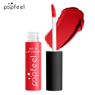 POPFEEL makeup wholesale Matte Liquid Lip gloss lip gloss nude orange pink orange LA