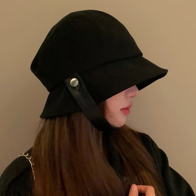 灯芯绒渔夫帽女2025新款气质一帽多戴可做小礼帽高性价比骑车可戴|undefined