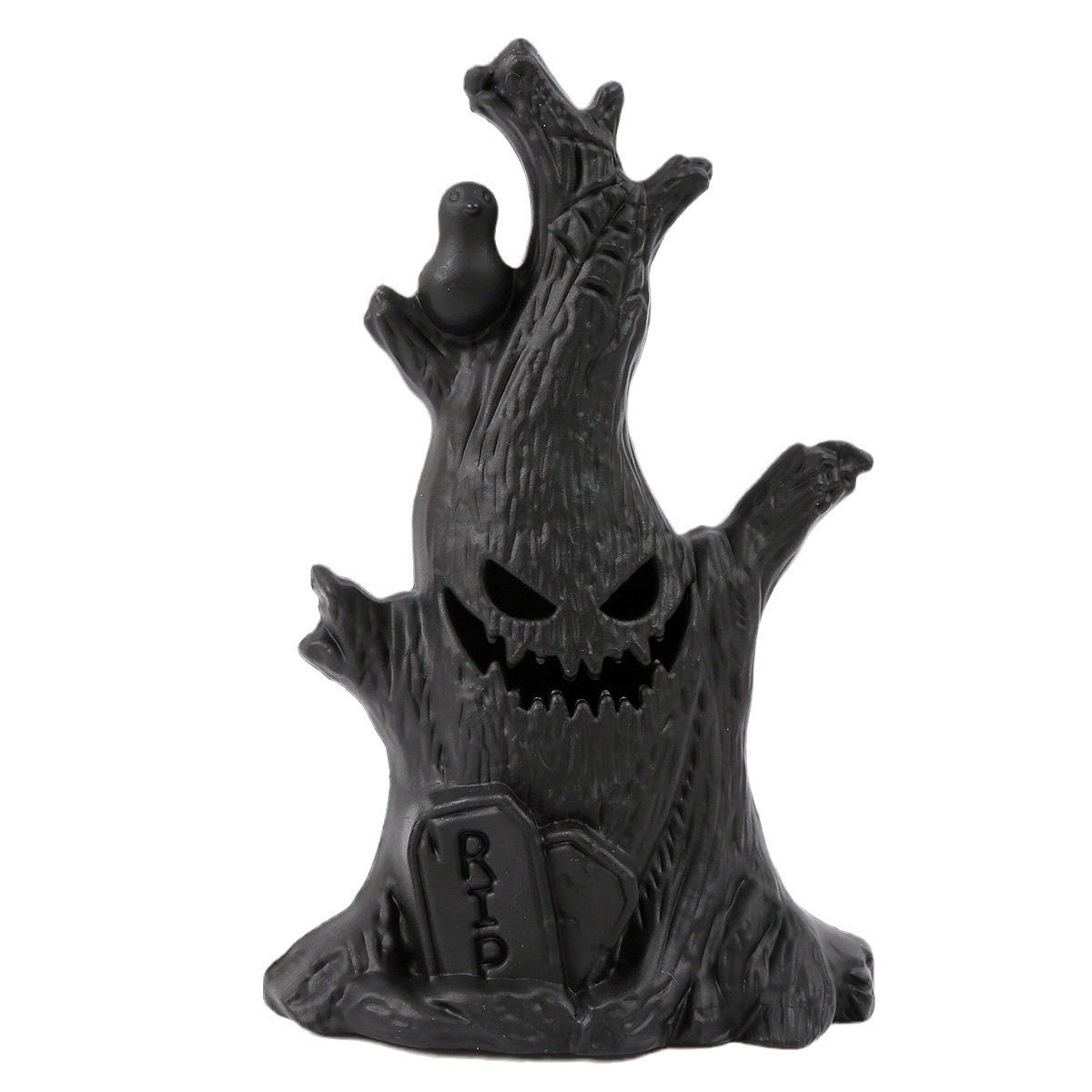 Transfronterizo venta caliente Halloween lámpara de calabaza fantasma decorativa mucosas de rostros LED vela electrónica diseño de props