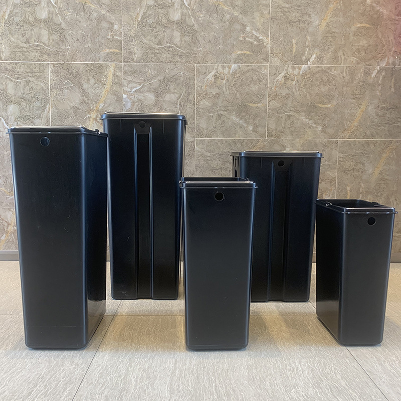 Liner Outdoor Bucket Dustbin Commercial Thickened Square Black Ashtray Bucket Hotel Bucket New Product Plastic Trash Bin