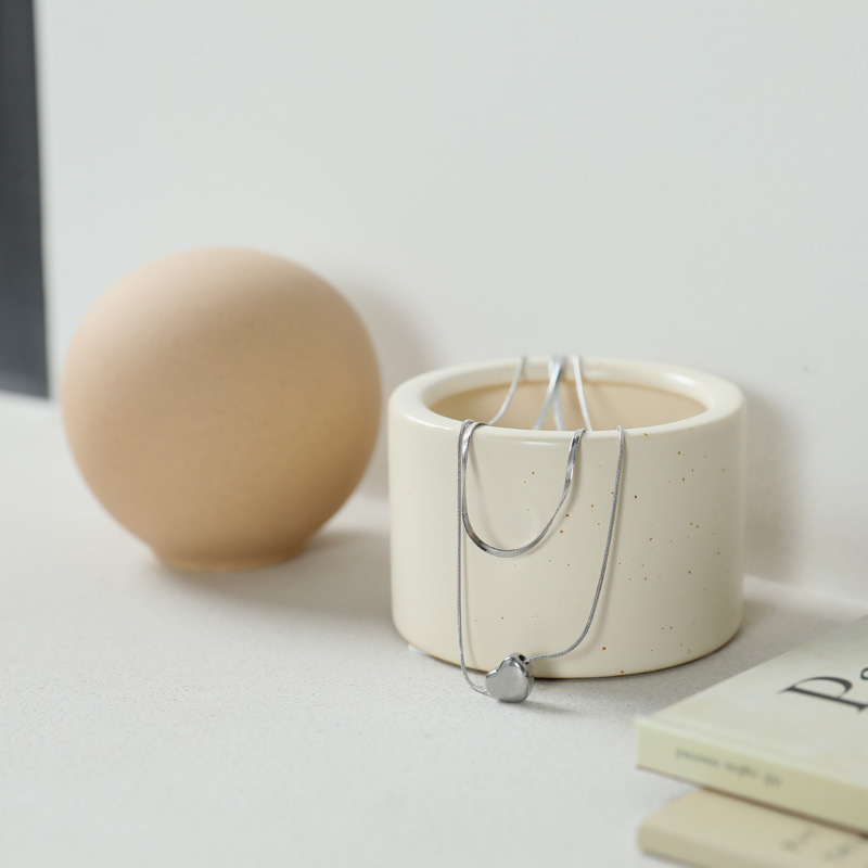 Tanque de almacenamiento de cerámica nórdica moderna, tanque de almacenamiento, frasco decorativo, tocador, joyero, expansión, contenedor de piedra fragante, decoración