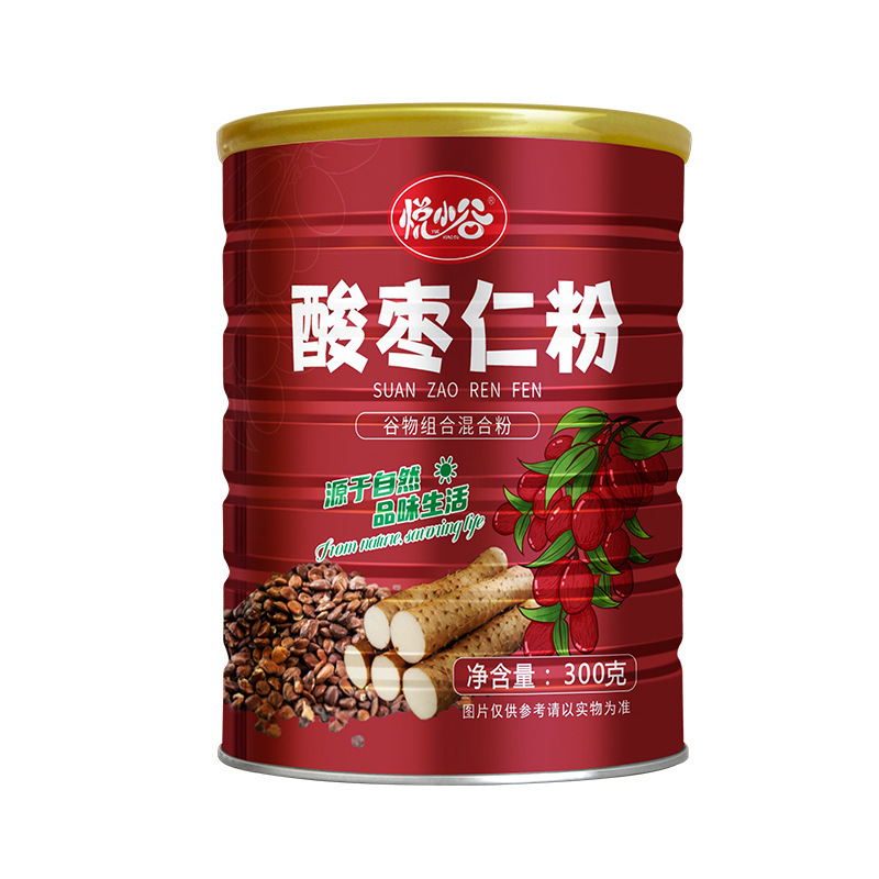 現物代発酸棗仁粉300グラム缶入り穀物代食粉山薬粉朝食代食満腹栄養|undefined
