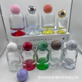 工厂直销15卡口按压喷雾喷涂现货透明火山香水瓶30-50-100ml