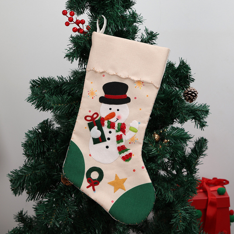 新しいクリスマスツリー装飾ギフトバッグギフトソックスクリスマスキャンディクリスマスソックスクリスマスホームウィンドウ装飾|undefined