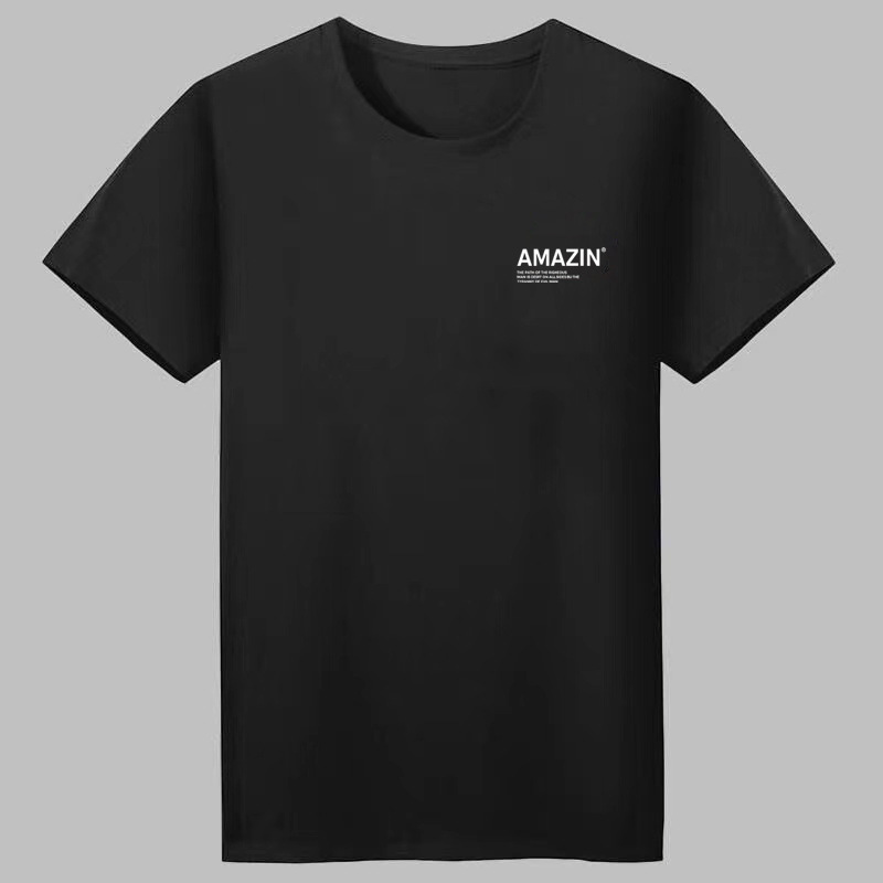 Camiseta de los hombres de verano de moda cómodo suéter estudiante superior estilo coreano slim fit manga corta todo partido simple hombres