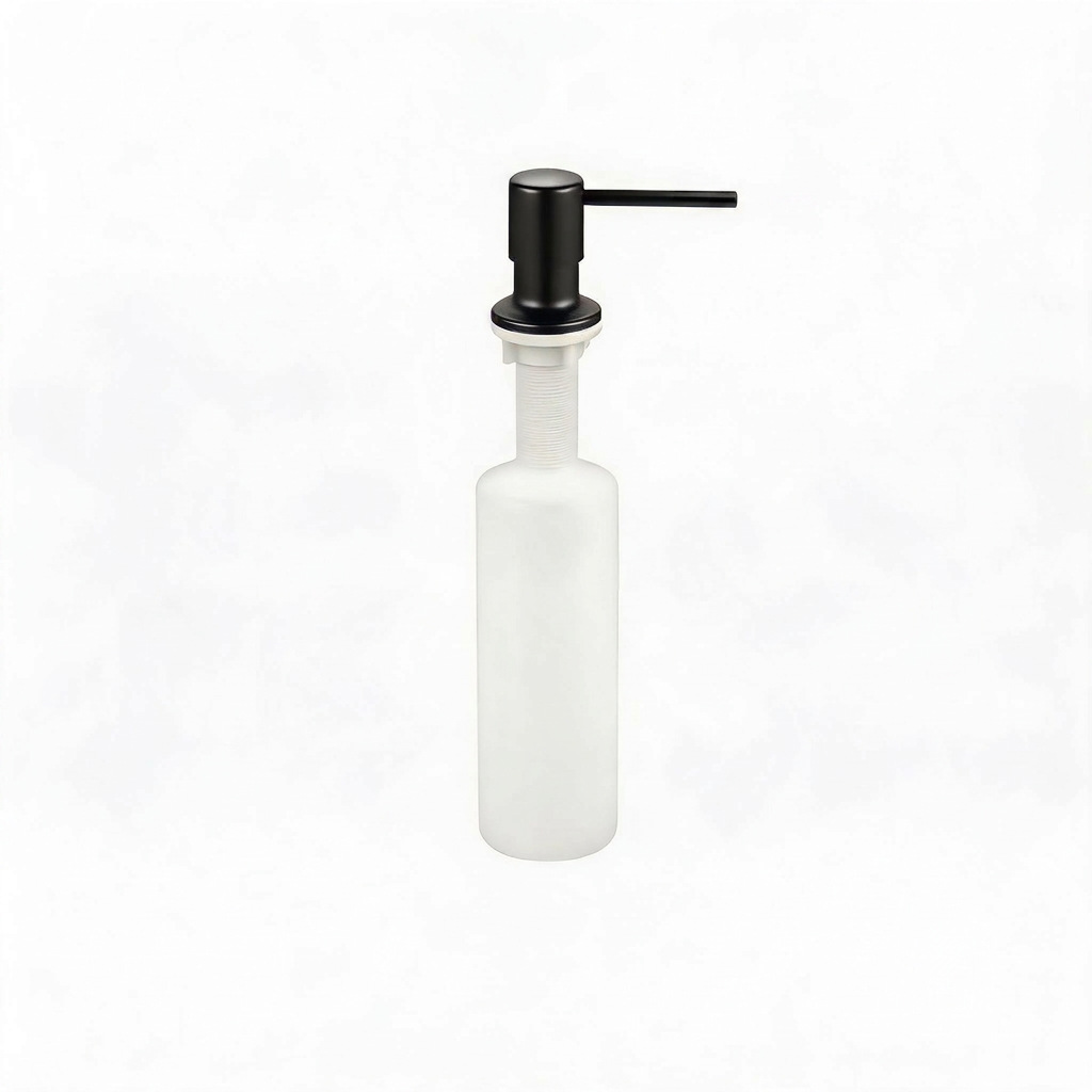 Punto transfronterizo fregadero de cocina 304 jabón de acero inoxidable botella de plástico 350ml cabezal de bomba de presión dispensador de jabón