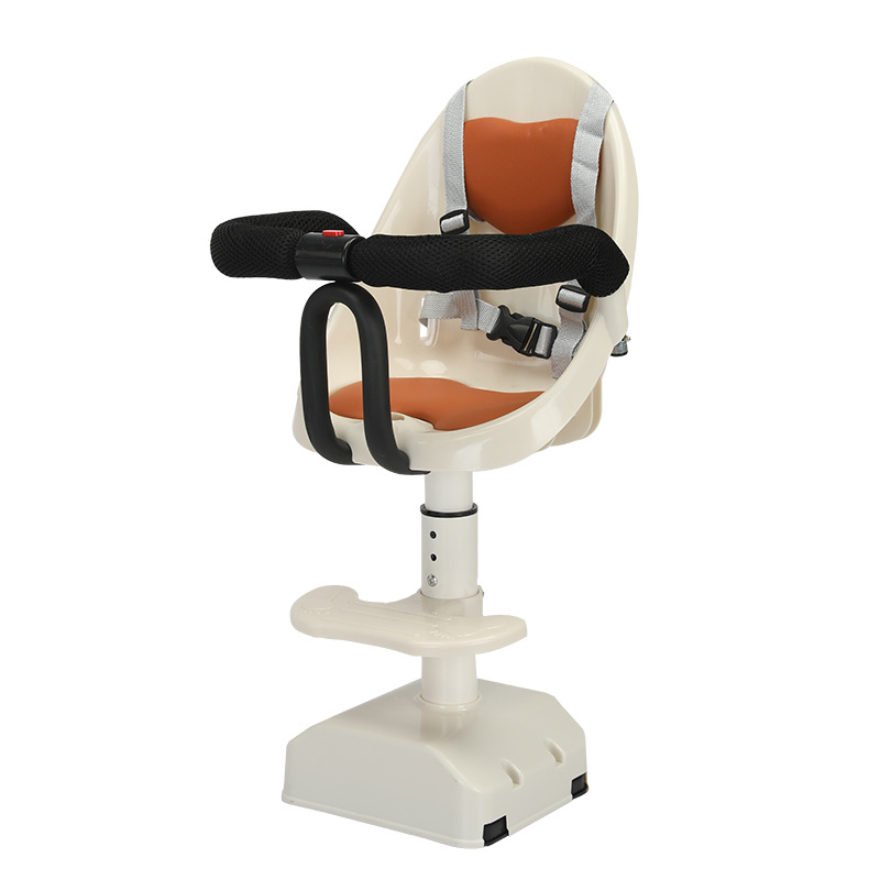 Child seat front baby seat electric car tram children can rotate baby safety seat can be raised and lowered