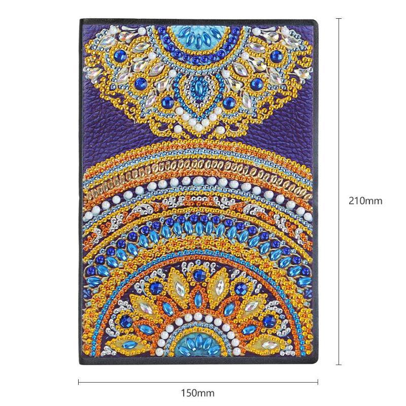 Cuaderno de dibujo de diamantes transfronterizos 5d punto diámetro pintura pegatinas de sexo opuesto mariposa DIY manual cuaderno de notas de cristal