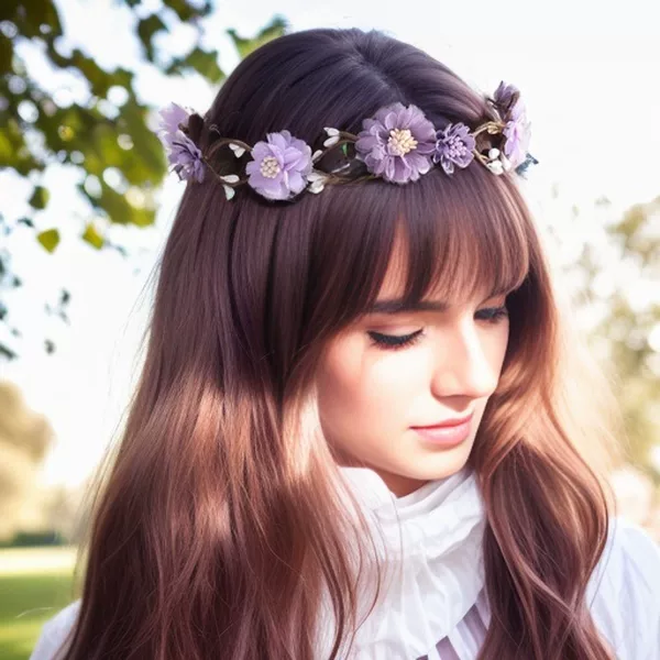 New Forest-Style Garland Decoration for Lovers and Brides, Simulated Forest-Style Princess Super Fairy Pearl Tiara Garland