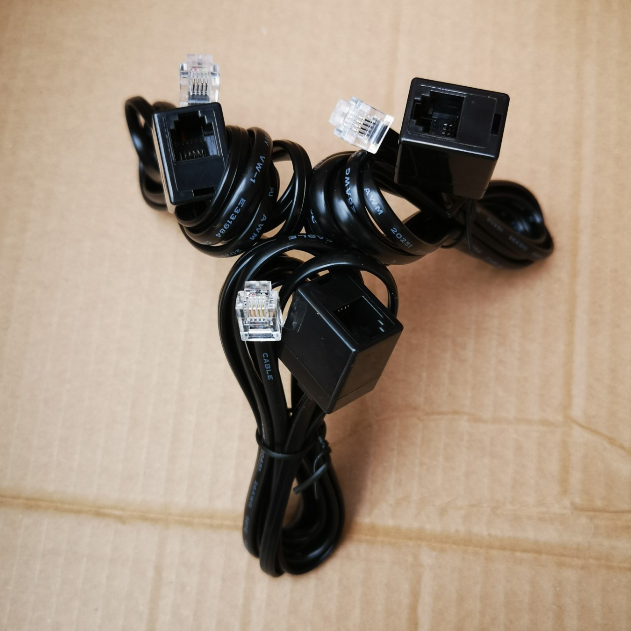 ��RJ11�绰��ˮ��ͷ�ӳ���ABSӲ��ͭ6P4C������ĸRJ12�ź��ߴ���