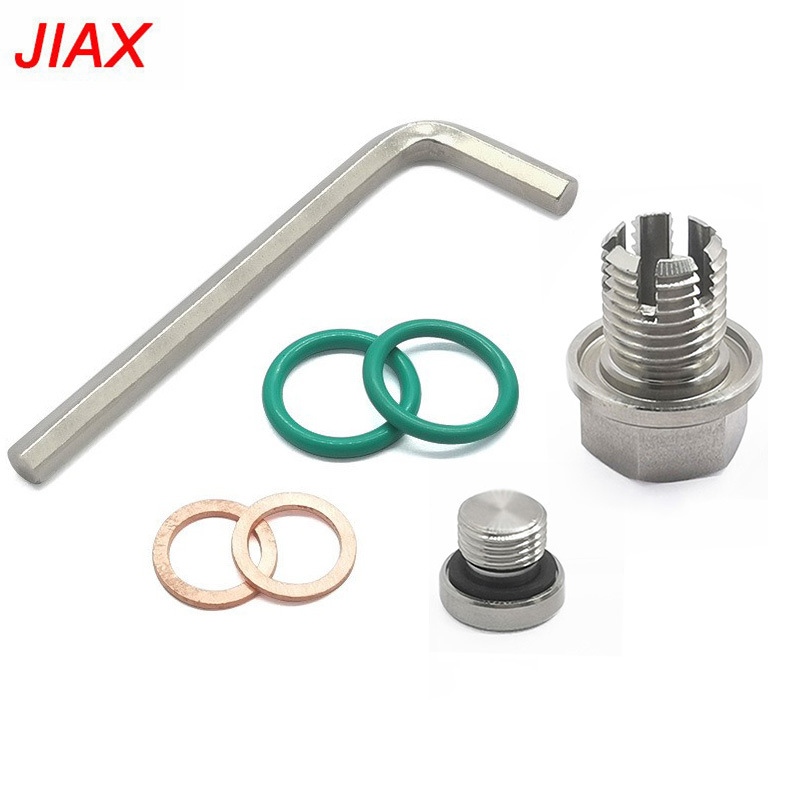 Coche modificado acero inoxidable M12.1X1.75 cárnero de aceite perno de drenaje de aceite kit de reparación de tapón de drenaje fabricante spot