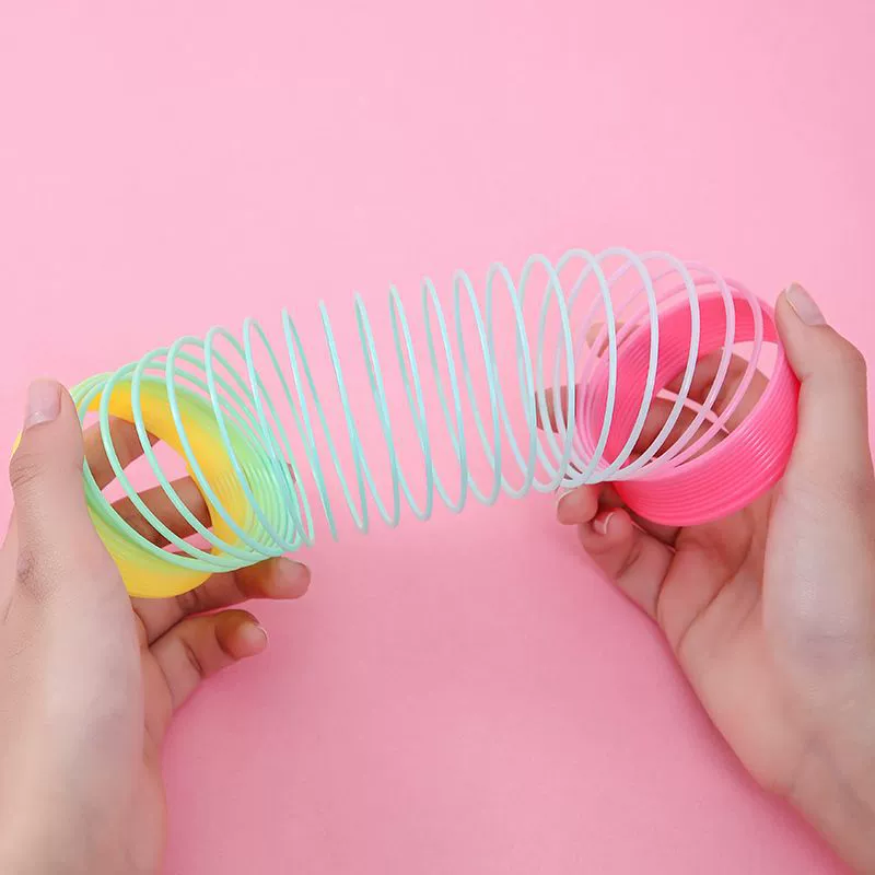 Школьный большой радужный Slinky, подарок на день рождения, интернет-знаменитость, оптом
