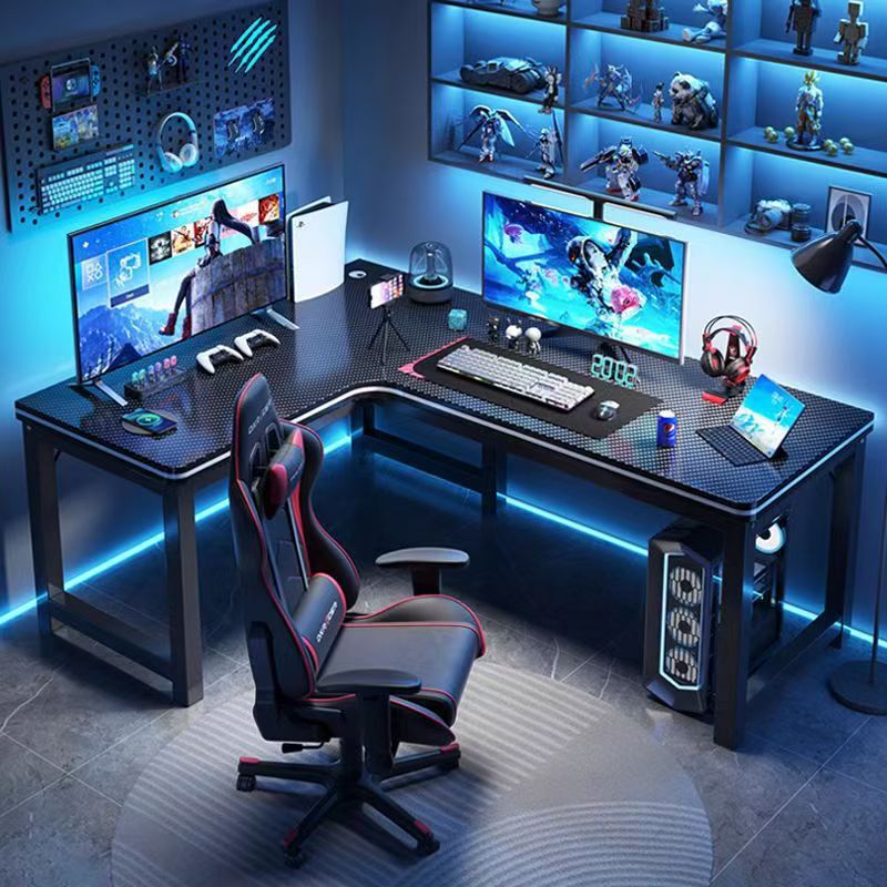 Corner Bedroom Home Desk, Double Corner Gaming Desk, L-Shaped Office Desk, Computer Desk with Integrated Bookshelf Corner Bedroom Home Desk, Double Corner Gaming Desk, L-Shaped Office Desk, Computer Desk with Integrated Bookshelf
