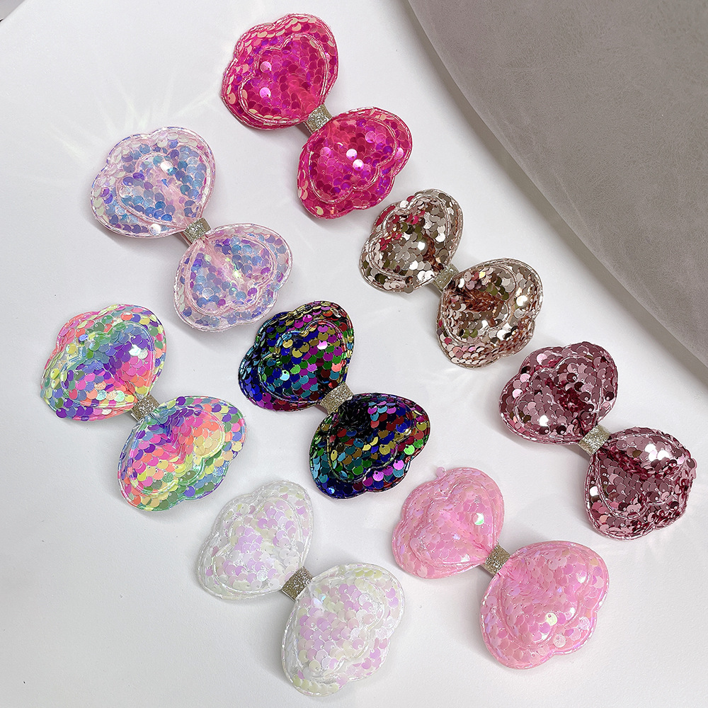 Princess Style Princess Bow Knot Sequin Hair Clip