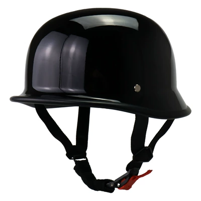 New National Standard 3C Retro: Motosiklet kaskı (dəbilqə) - bright-black-face-mask-m
