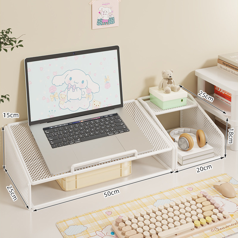 Adjustable laptop stand for desktop, height-adjustable computer riser, office desk monitor riser, base shelf Adjustable laptop stand for desktop, height-adjustable computer riser, office desk monitor riser, base shelf