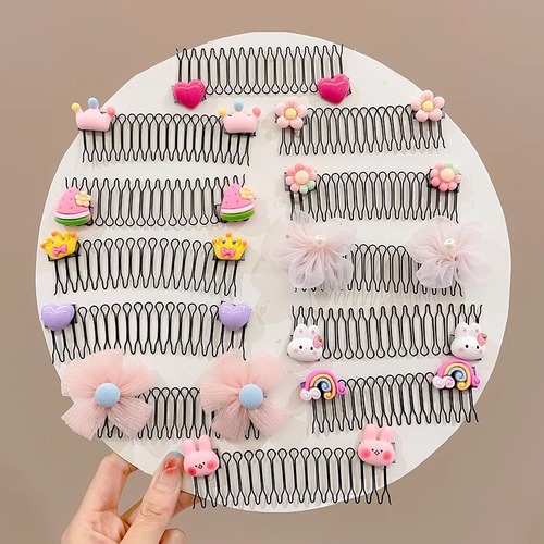Children's comb for splitting hair, grooming, pulling hair clips for girls 2025, girls' hair pins, hair accessories for babies