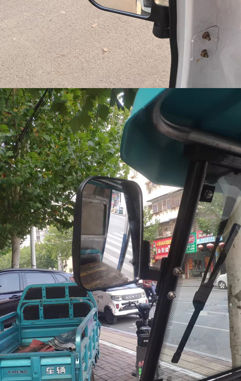 Reflectors for Electric Four-Wheel Vehicles, Rearview Mirrors for Electric Three-Wheel Vehicles, Suitable for Jinpeng and Zongshen, Universal Rearview Mirrors