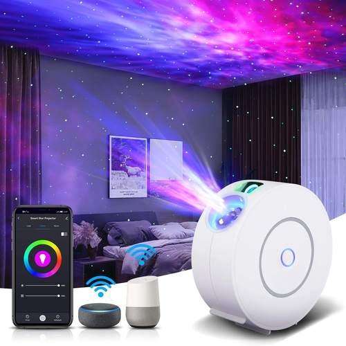 Colorful Starry Sky Projector Lamp Laser Starry Night Light Bedroom Companion Graffiti APP Intelligent Controlled Atmosphere Light