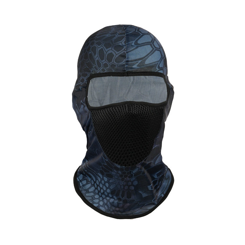 Sombrero estampado de seda de hielo, casco de ciclismo de camuflaje, mascarilla transpirable de primavera y verano, revestimiento, mascarilla de bicicleta, casco, sombrero