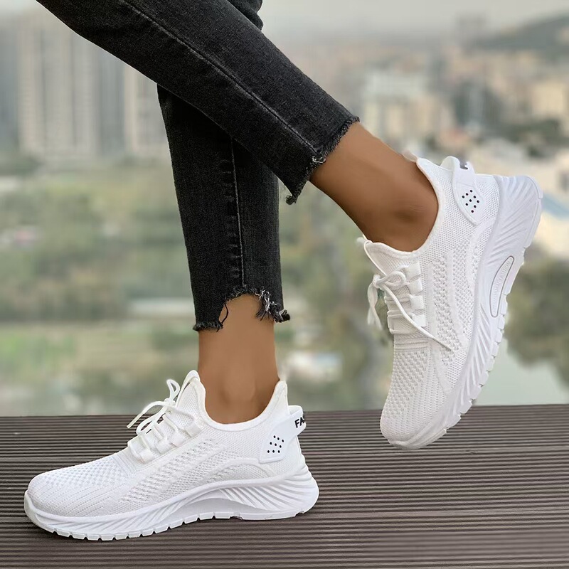 Mesh Shoes for Women 2026 Spring New Casual Sports Breathable Single Shoes Lightweight Height-Increasing Women's Shoes Foreign Trade Cross-Border